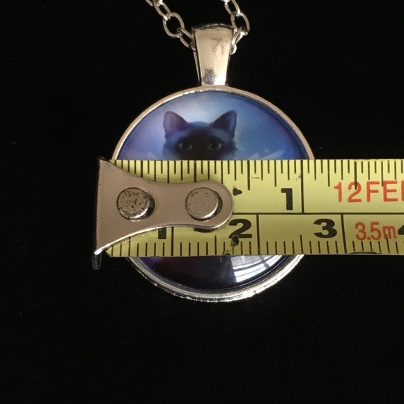 Fairy Cat Glass Pendant Chain Necklace - Picture 9 of 9